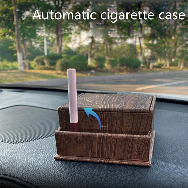Portable Cigarettes Case Automatic Eject One-Click Cigarettes Retrieval Can Store 20 Cigarettes Box for Men
