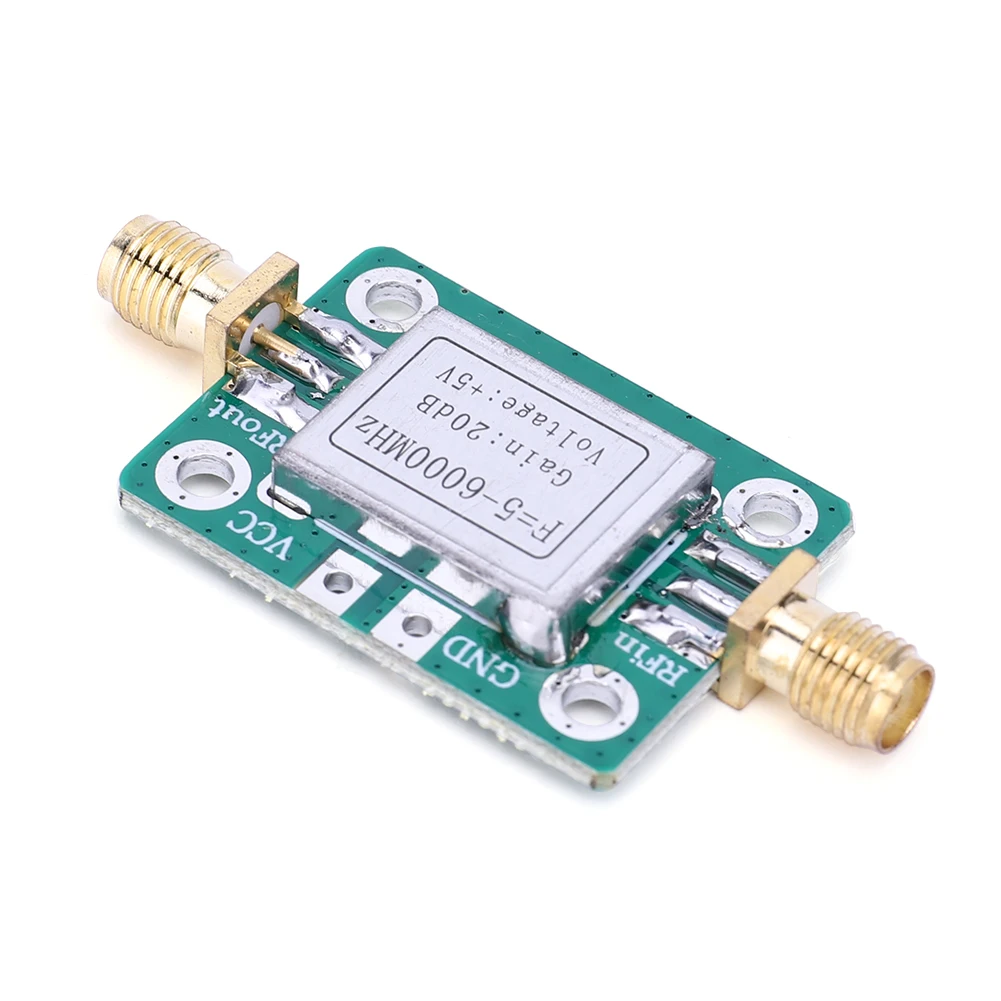 5-6000MHz RF Amplifier Module VFH UHF SHF Broadband RF Wideband Amplifier with Shielding Shell Radio Frequency Amplifier Module