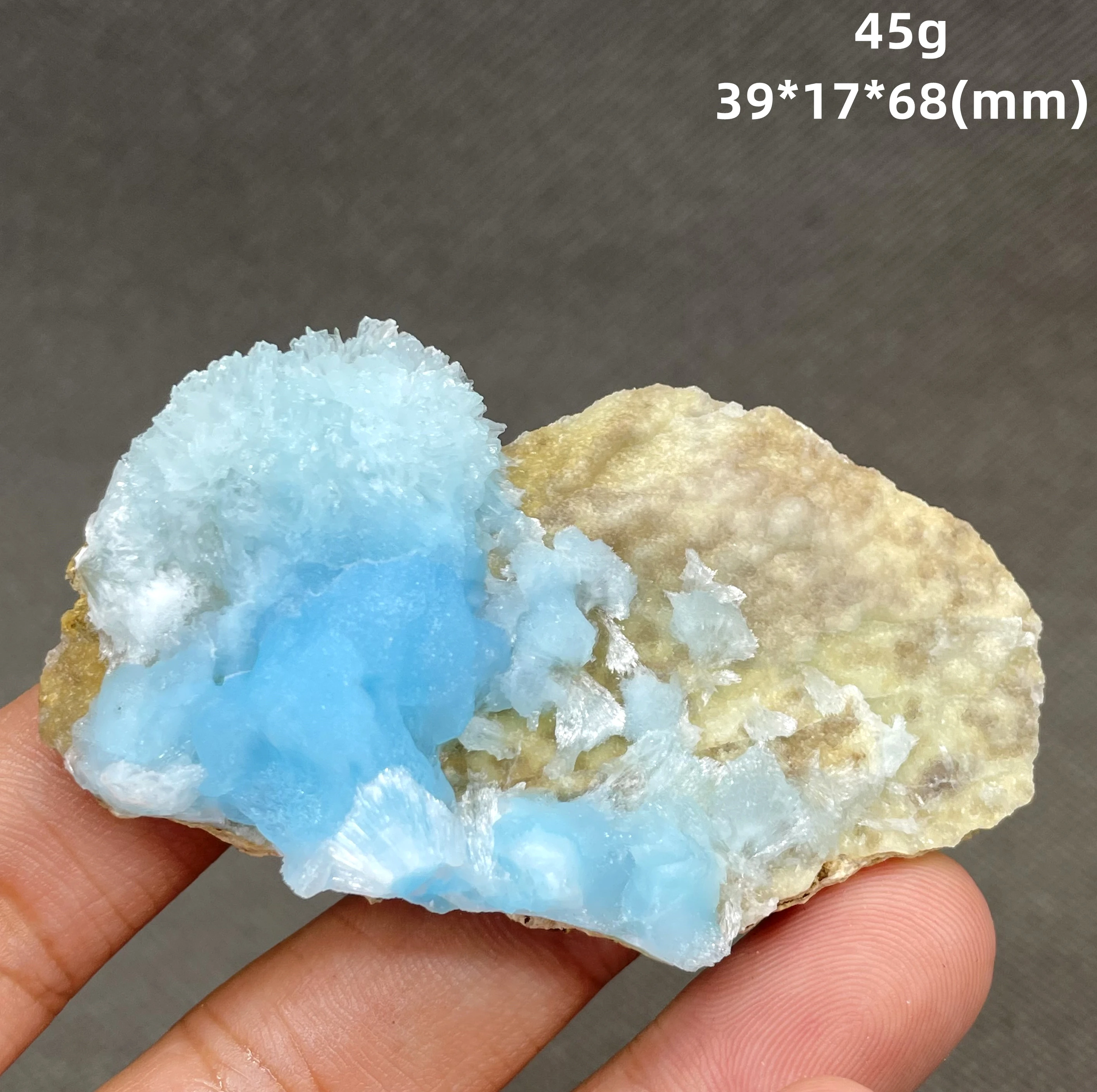 NEW! 100% natural Blue Aragonite minerals specimen stones and crystals healing crystals quartz  from China