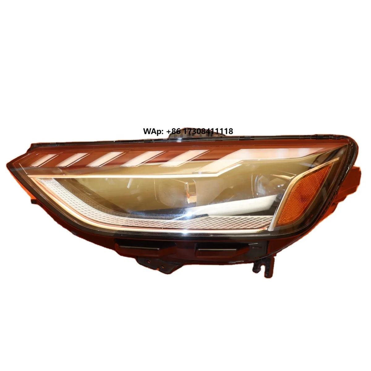 

A4 S4 Left Driver Headlight 2019- LED 12V New Black 6000K 4000 Lm Long Expiration High Quality 8