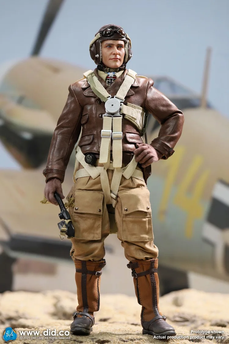 DID D80154 Fliegen Ace “Stern Von Afrika” Hans-Joachim Marseille 1/6 Action Figur