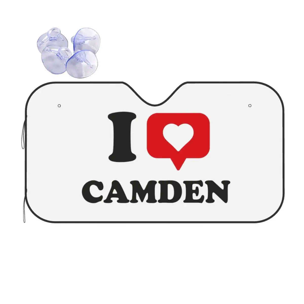 

I Love Camden Sunshade Windscreen Car Front Windshield Window Sun Visor Accessories Covers