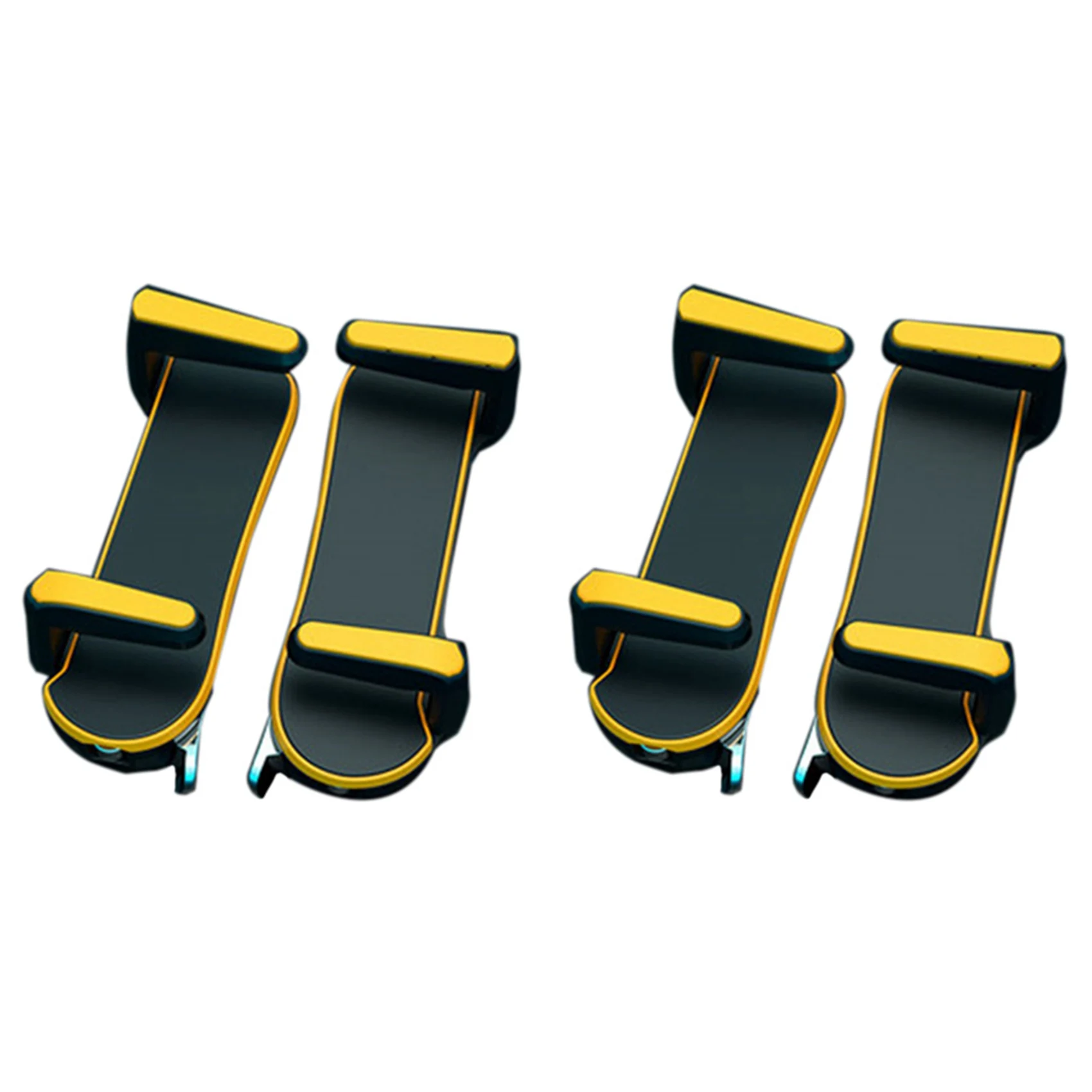 

4X Six Finger for iPad PUBG Controller Capacitance Adjustable Mobile Game Trigger L1R1 Button Yellow