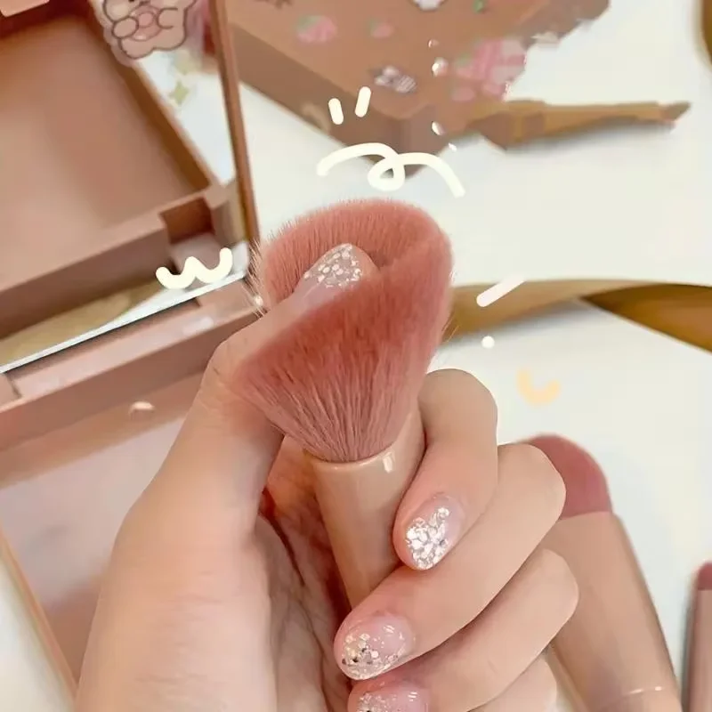 Ensemble de 5 pinceaux de maquillage de voyage, mini pinceaux de maquillage, petit kit de pinceaux cosmétiques multifonctions avec étui et miroir, 5 pièces T