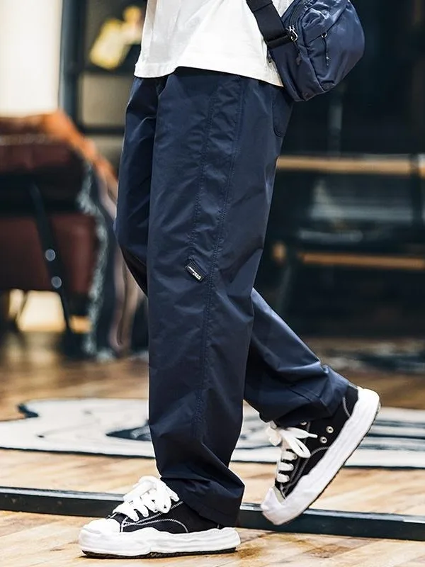 

Американские повседневные рабочие брюки для улицы, мужские весенне-осенние новые спортивные брюки Sle Qui Dry, прямые брюки на молнии