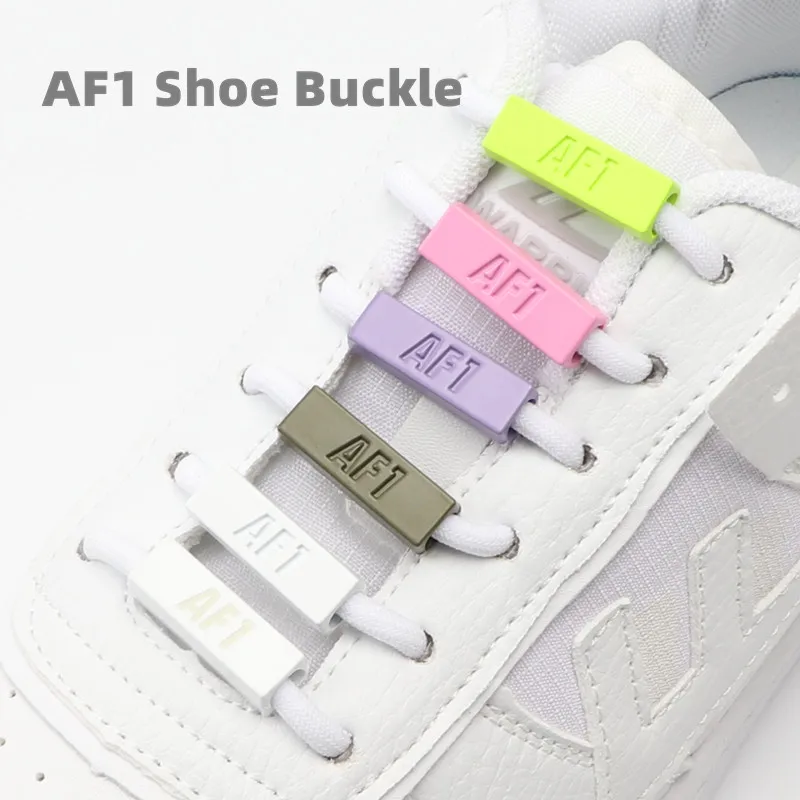 2Pcs AF1/AJ Shoelaces Buckle Round Sneaker Strap Luminous Shoes Decoration Glowing Fluorescent Shoe Accessories Shoe Lock 6Color