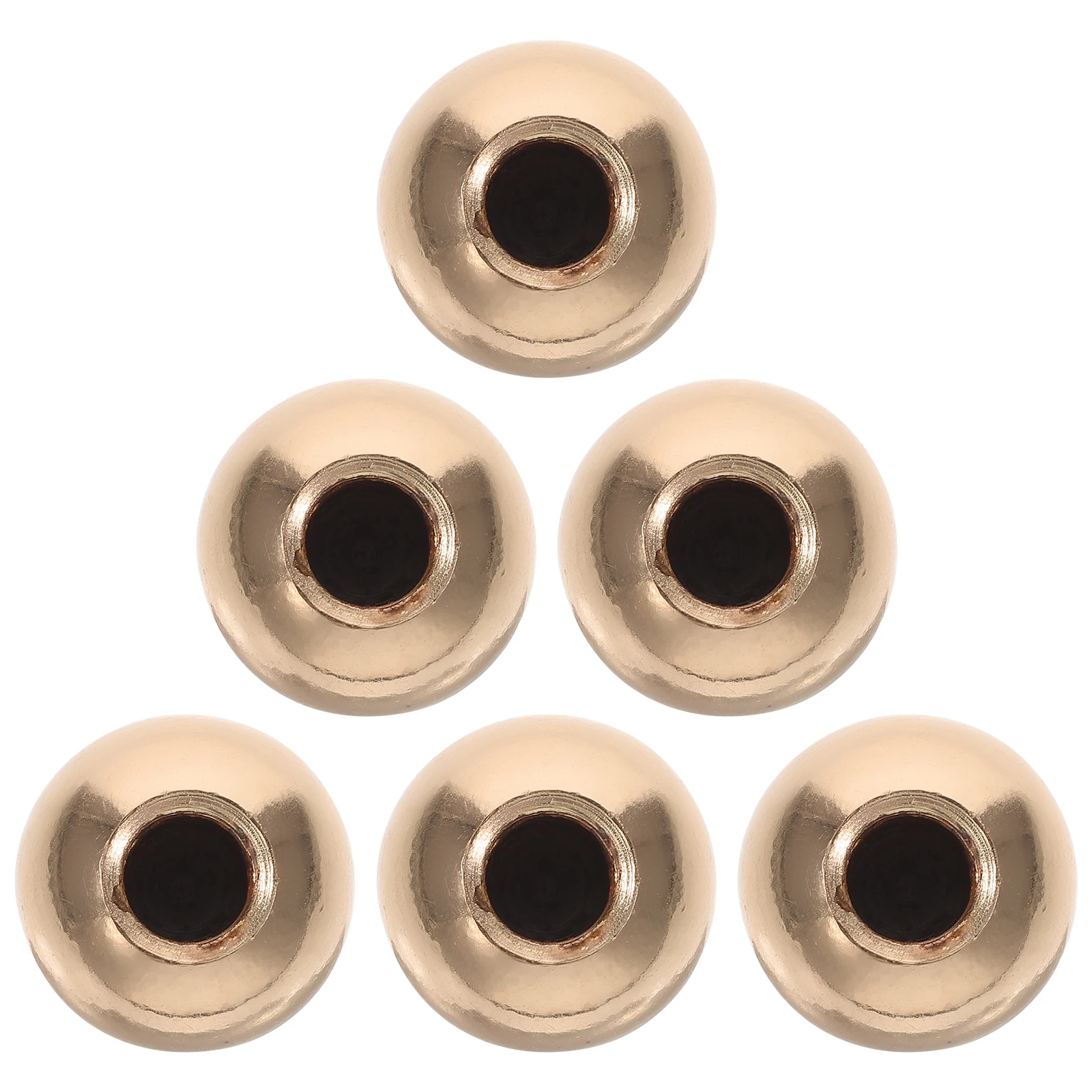 

6pcs Lamp Finials Caps Tapped Light Screw Caps Decorative Lampshade Holder for Standard Lamps Table Floor Lights Metal Light