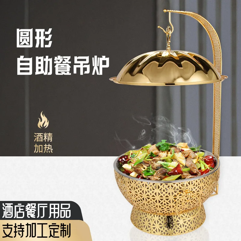Cross-border supply Stainless steel hanging furnace Novel buffet Hotel restaurant insulation Alcohol
