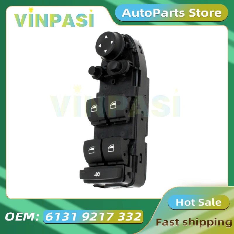 

Кнопка переключателя управления электрическим стеклоподъемником, подходит для BMW 3 серии X1 X5 X6 E90E84E70E71E72, переключатель подъема стекла 61319217332