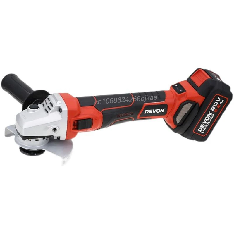 Devon Cordless Angle Grinder 2905-LI 125x22.3mm 20v 9000rpm 4 Speed Adjustable Brushless Motor Universal Flex Battery Platform