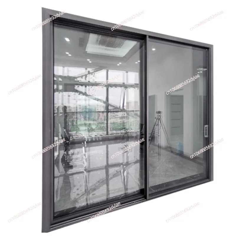 Heavy Duty Sliding Glass Door Triple Track Balcony Living Room Partition Sliding Door Aluminum Alloy