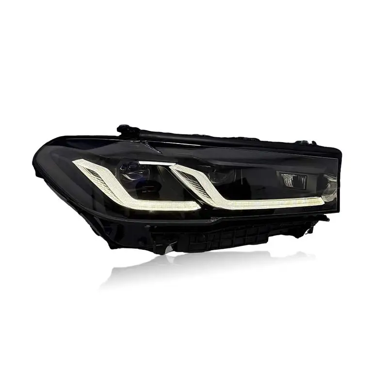 For  5 Series G30 F90 Upgraded LCI  Headlights Dual Color Daytime Running Lights Yellow and White Switch Headlights