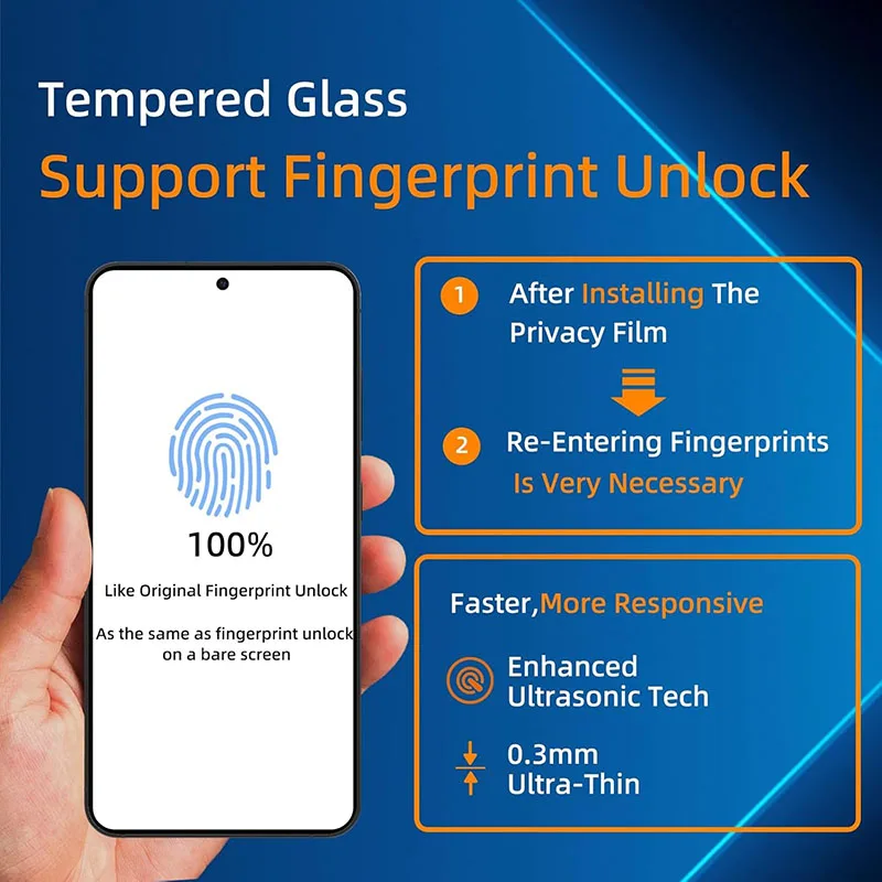 Privacy Screen Protector Pixel 9 Pro XL Privacy Film Tempered Glass Anti-Spy Protection for Google Pixel 9 Pro Screen Protector - Image 2