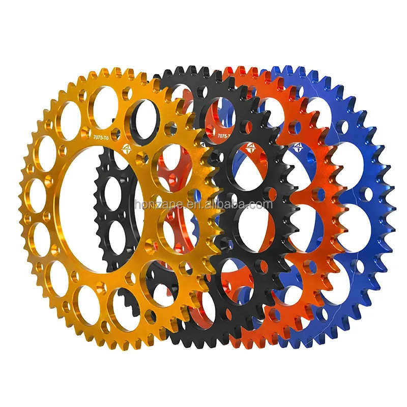Full Aluminum CNC Rear Sprocket, Aftermarket Chain Sprocket for Dirt Bikes