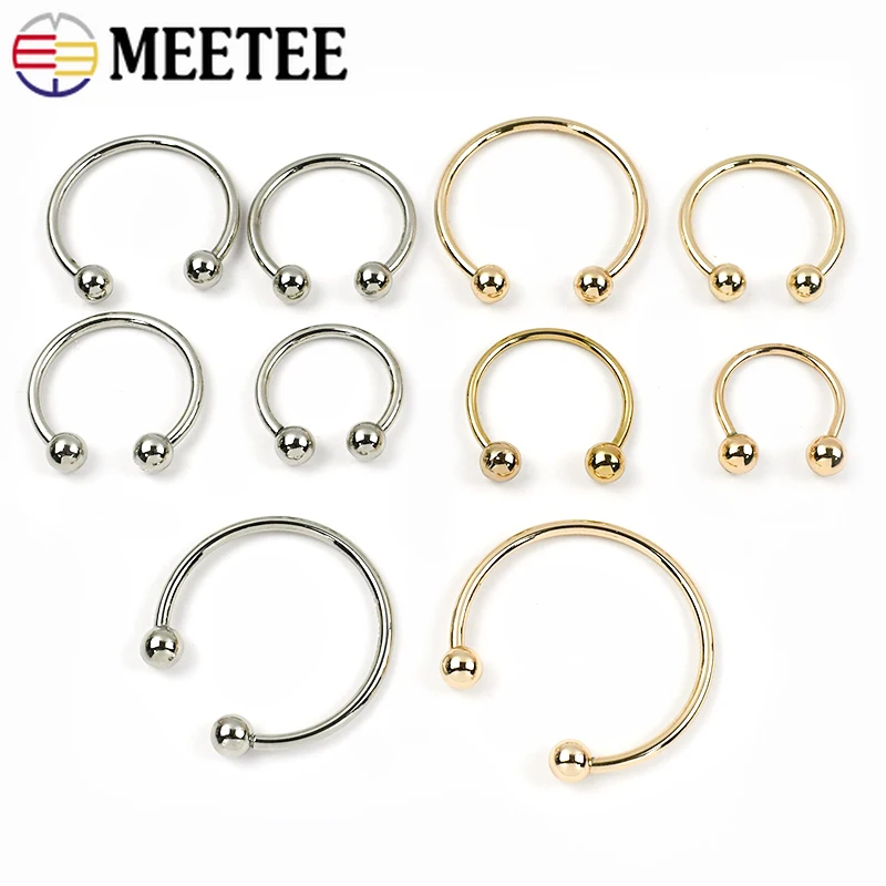 

2-10Pcs Metal U-shaped Buckle O Ring Clasp For Clothes Garment Collar Hooks Hats Decorative Rings DIY Shoes Hardware Accessories
