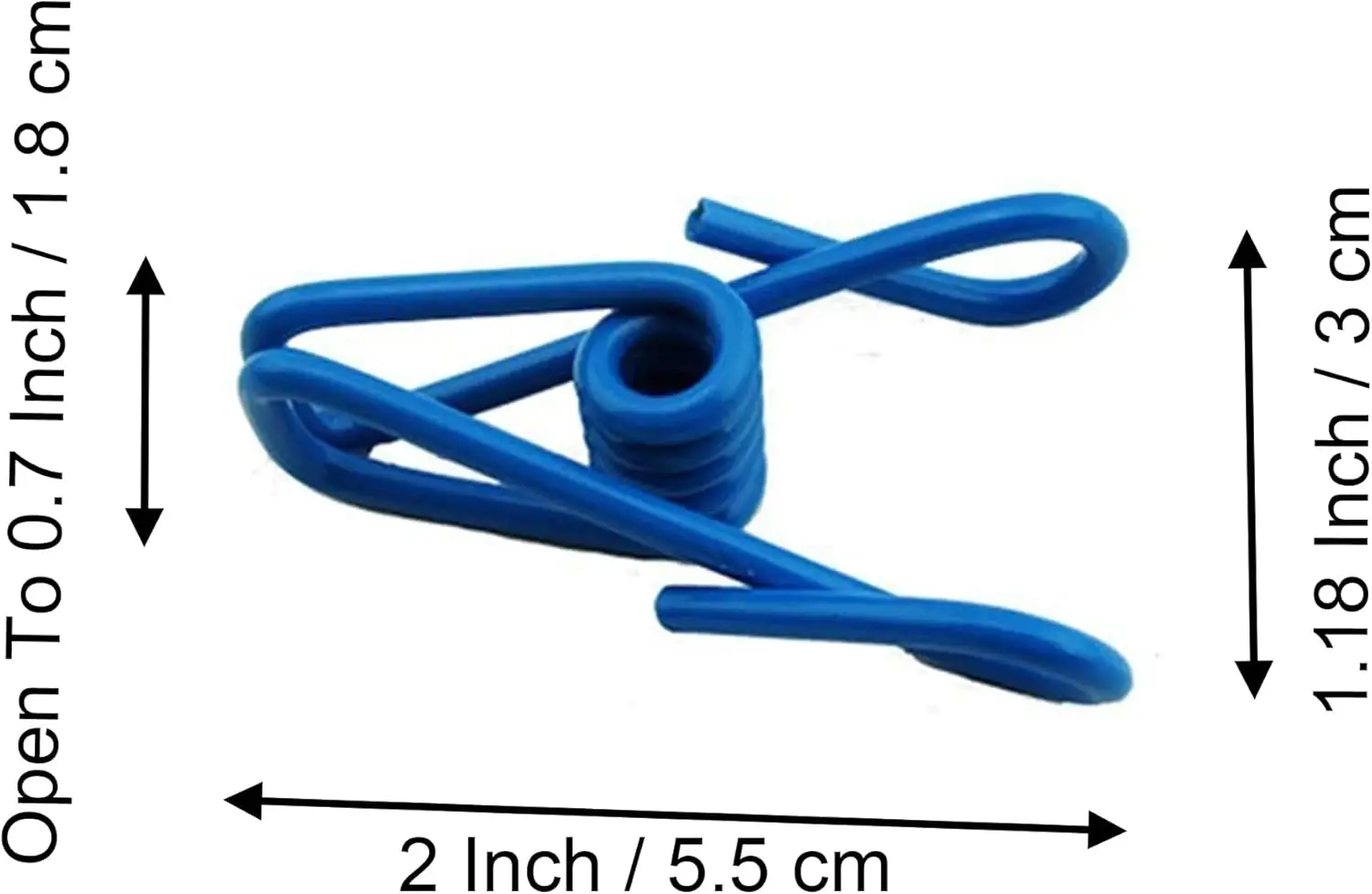 30 قطعة 2 بوصة مشابك رقاقة ألوان عشوائية، طلاء PVC دبابيس الملابس عالية المرونة قوة، مقاطع الطعام ومشابك الحقائب