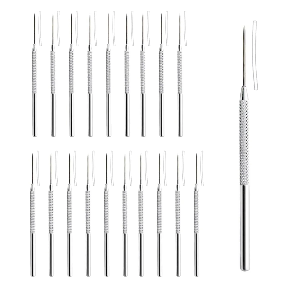 20 Pcs Ceramic Needle Clay Needle Tools Stainless Steel Sculpture Polymer Clay Needle Ceramic Detail