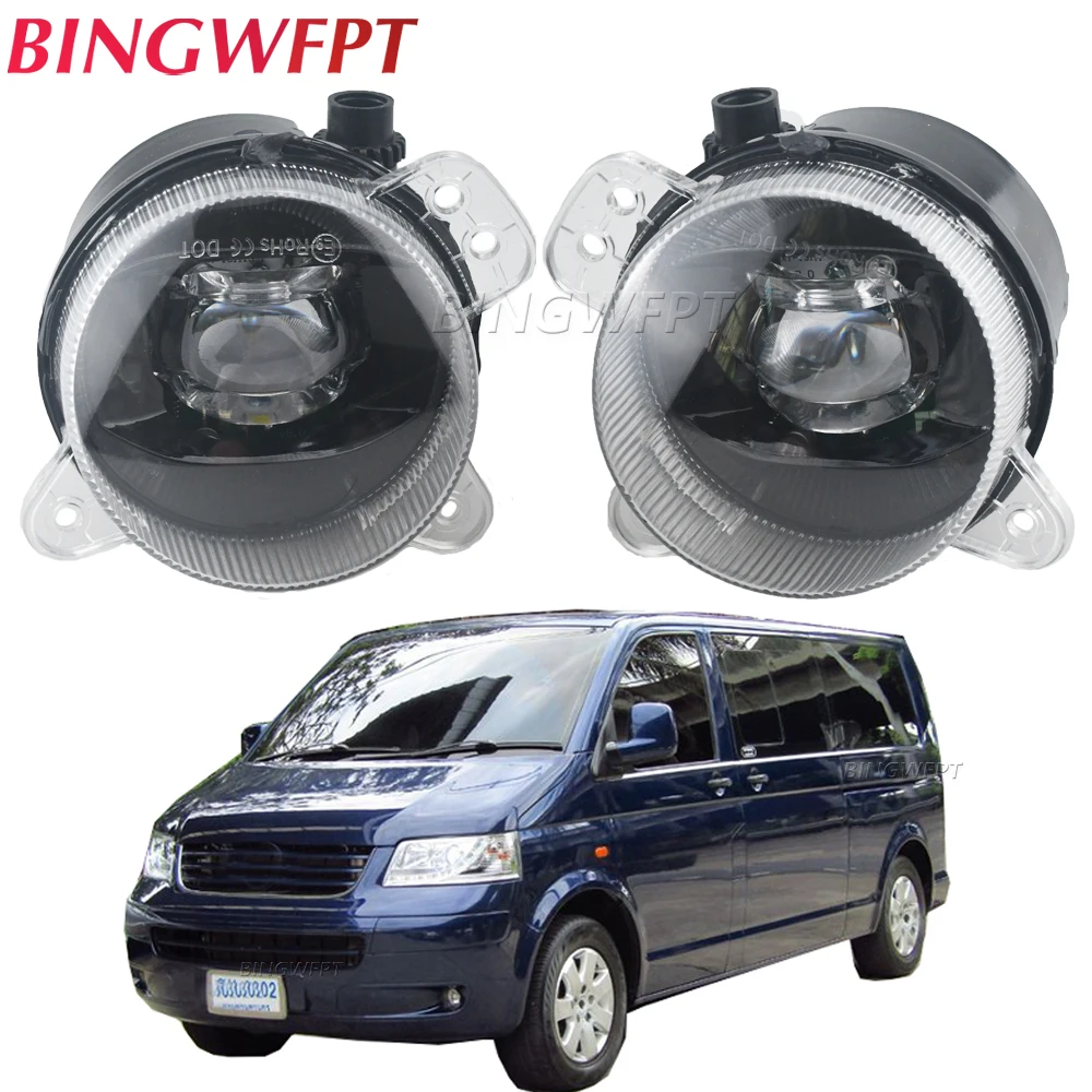 2X Fog Lights LED For VW Multivan T5 2003-2009 Caravelle Multivan Crafter Fog Lamp For Skoda Fabia Mk1 Mk2 Fog Light For VW Polo