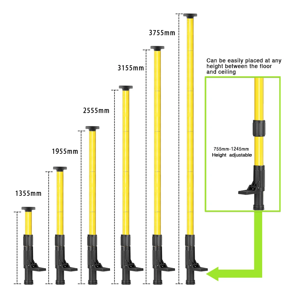 Special Offer for Clubiona 4M Laser Tripod Telescoping Pole Ceiling and Floor Support Stand for Laser Level