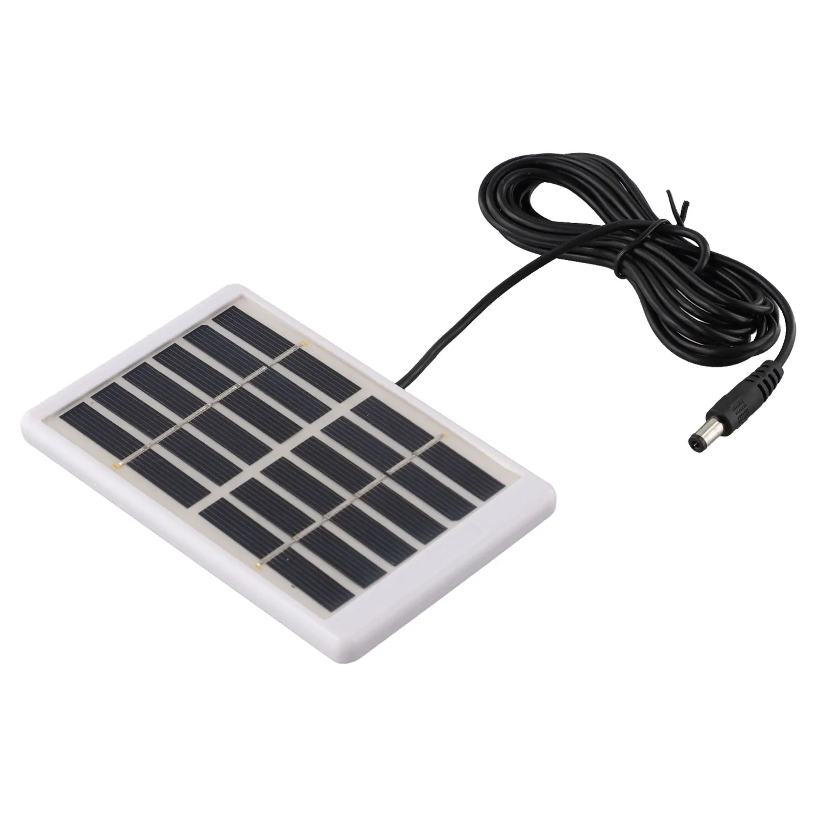 Compact Solar Panel 5W 6V Solar Panel 3-meter DC Cable Easy DIY Installation Efficient Charging Multiple Charging Options