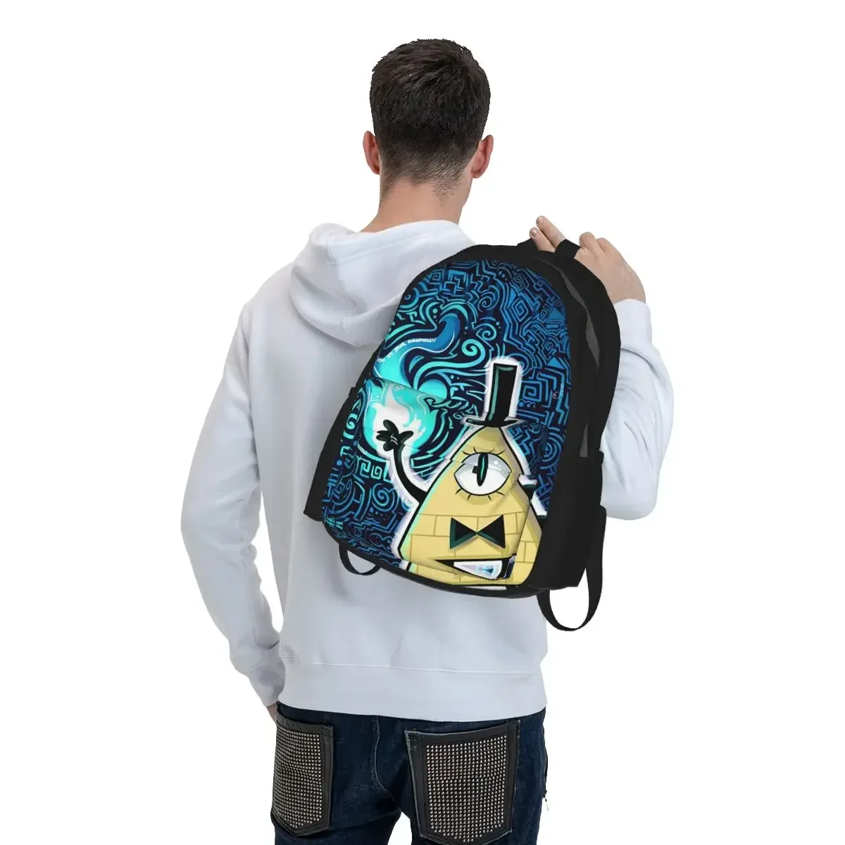 Cartoon Gravitys Falls Student Backpack School Bag Hiking Travel Daypack for Men Women Bookbag Shoulder Bags