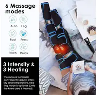 Relaxant électrique des muscles des jambes, 6 modes, récupération par Compression d'air, libération lymphatique, soulage la Fatigue du pied, masseur chauffant pour les jambes 3