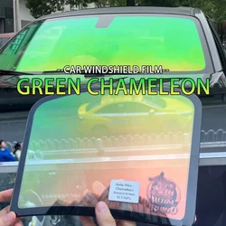 50/76/100cmx1/1.52/2/3cm Green Discolored glass film Chameleon Car Tinting Decorative Window Adhesive Solar Film