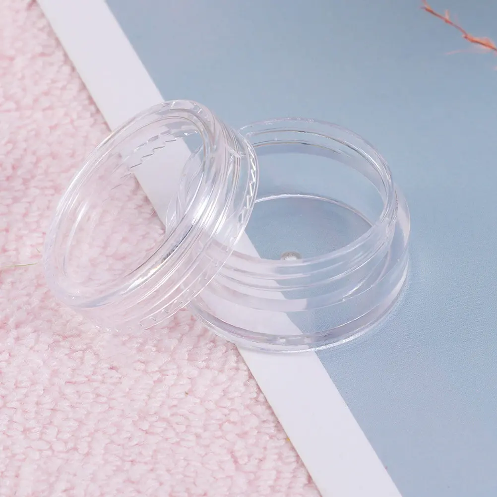 

Набор из 80 пластиковых баночек: прозрачные круглые контейнеры с крышками, герметичные, для хранения кремов, жидкостей, образцов, для путешествий, пустые