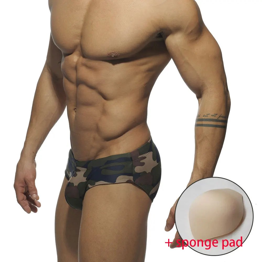 Bañadores estampados con copa y cinturón para hombre, ropa de baño Sexy, convexa en U, Comercio Exterior, novedad