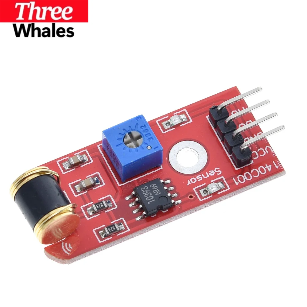 1/2/5PCS THR 801s Shake vibration Sensor Module For Arduino Open Source LM393 3-5VDC TT Logic