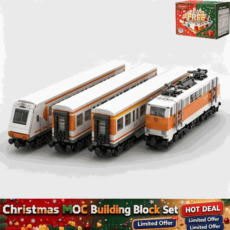 2509PCS Electric Locomotive Train Set Model Creative Building Blocks Custom Puzzle DIY Education Assembly Toy Home Decoration