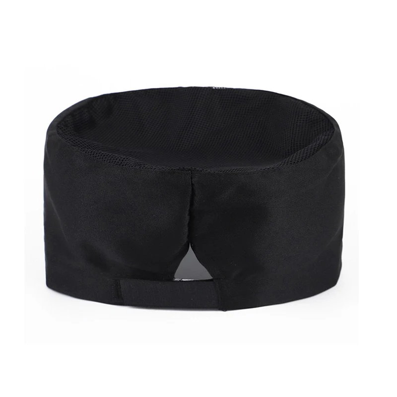 Gorro de cocina para restaurante Sushi, gorro de Chef japonés para mujer y hombre, transpirable, plano, malla para camarero, trabajo