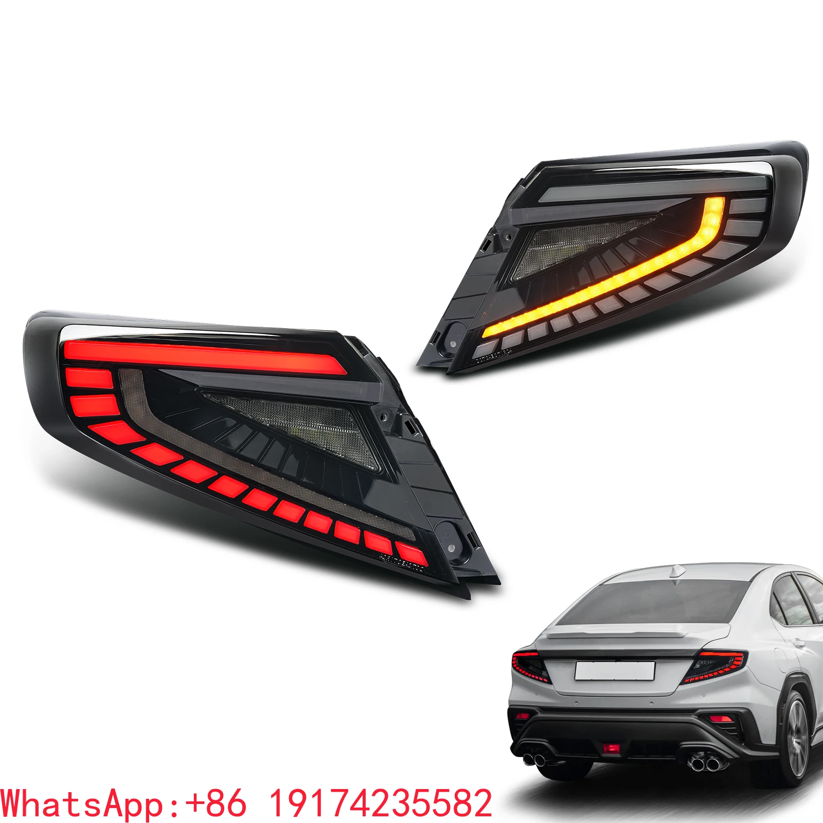 ForArchaic Rear Lamp for  Subaru WRX Taillight 2022-2025  VB Base/Premium/Limited/GT/TS  with Sequential Signal Car Lamp