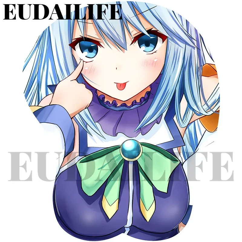 

Aqua Wiz Megumi Kono Subarashii Sekai 3D коврик для мыши подставка для рук подставка для запястий коврик для мыши силиконовый Oppai мягкий коврик для мыши офисная работа