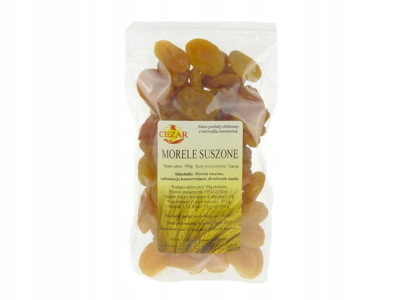 Morele suszone 500g MIĘSISTA suszona morela TURCJA