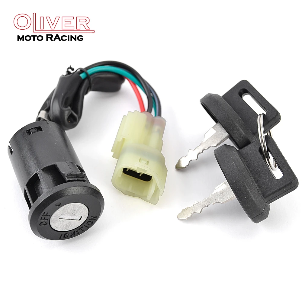 

YFM 90R ATV Ignition Key Electric Door Lock Power Switch For Yamaha RAPTOR 90 YFM90R 2009-2013 OEM 43D-H2510-00 43D-H2510-01