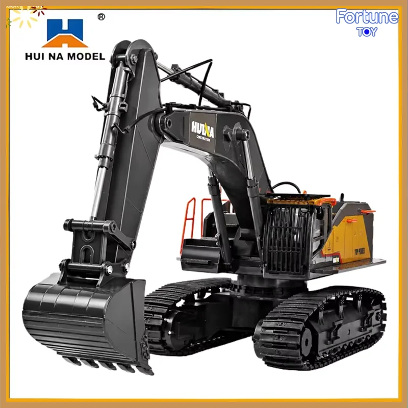 Huina 1592 1593 1594 Rc Excavator 1：14 Scale Alloy Crawler Controlled Car Engineering Vehicle Model For Hobby Collection