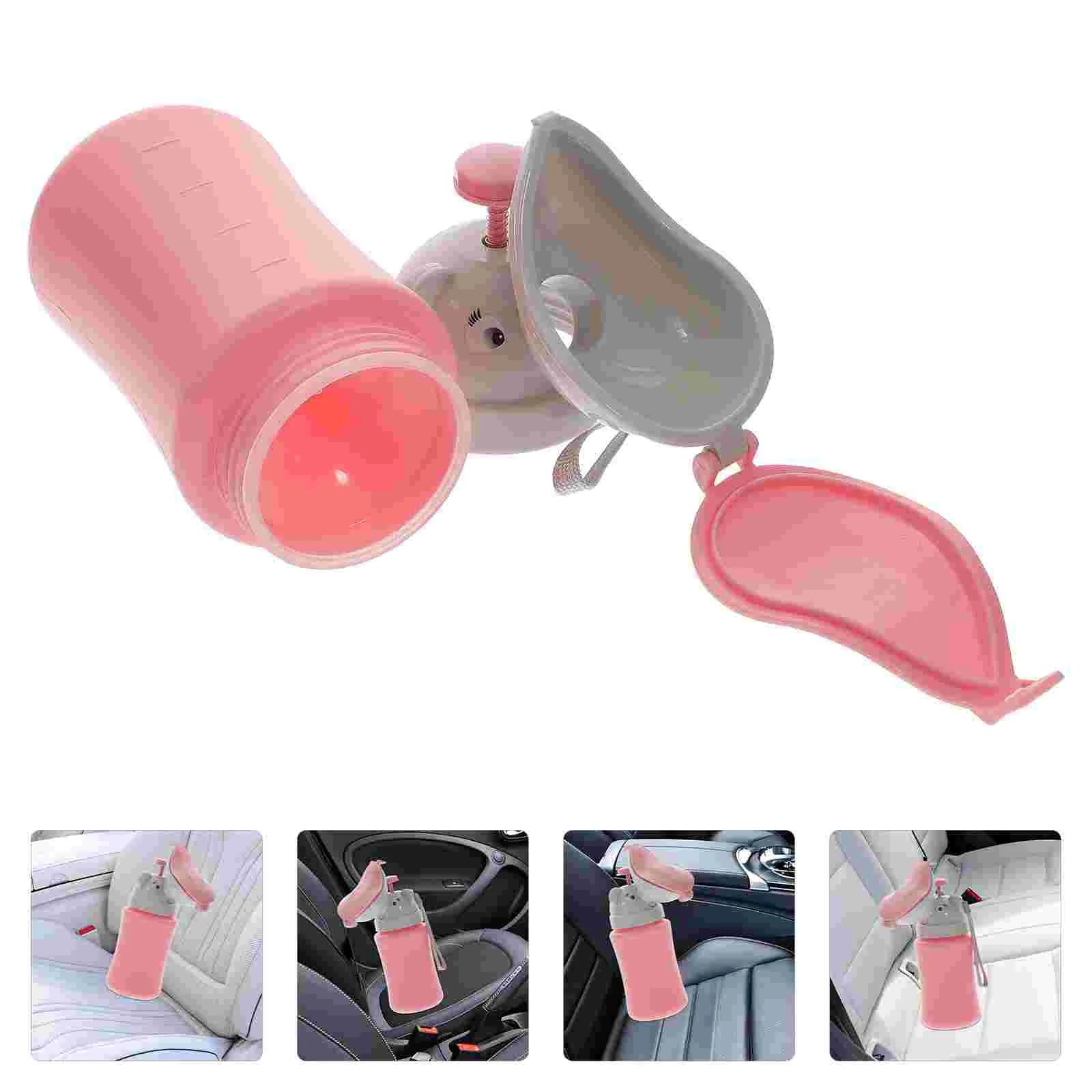 

1PC Kids Car Urinal Portable Potty Bottle Mini Urining Container Emergency Toilet for Outdoor (Girl)