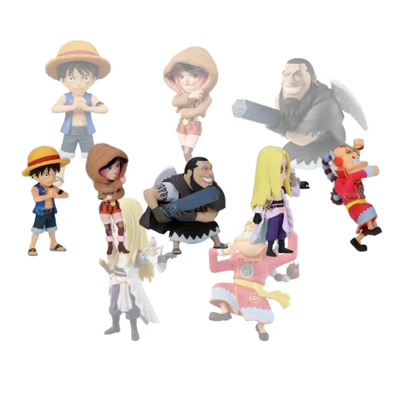 

Bandai Namco Banpresto One Piece Wcf Monkey D Luffy Eustass Kid Roronoa Zoro Marshall d teach Worst Generation Toy Figure Model