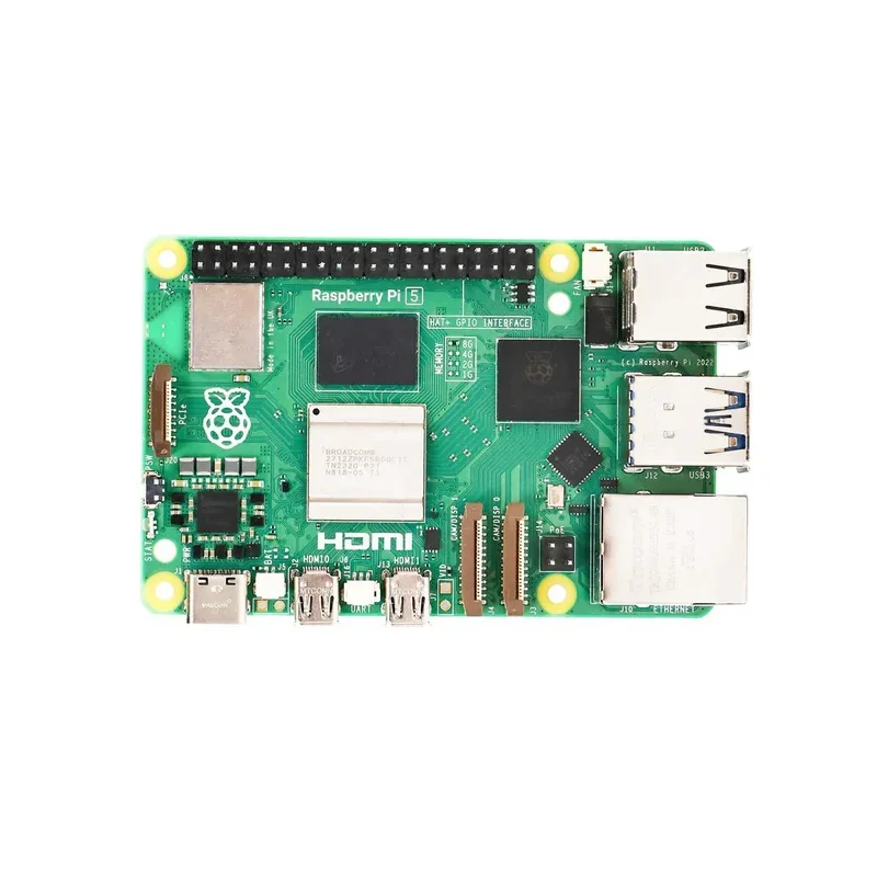 SmCpOfficial Original Raspberry Pi 5 Single Board Computer 2GB 4GB 8GB 16GB Cortex-A76 Linux PCIe Gigabit Ethernet USB3.0 Python