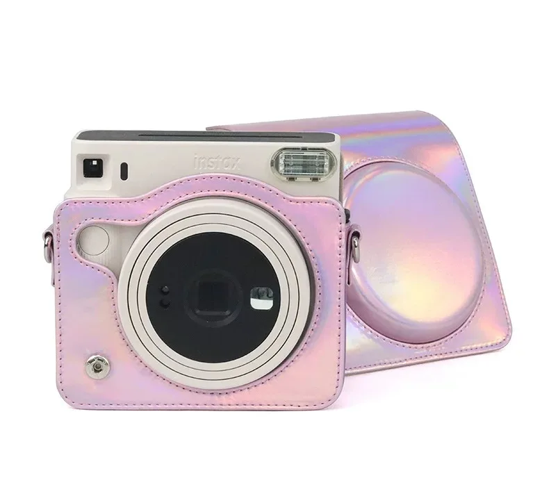 For Fujifilm Instax SQUARE SQ1/40 Camera Accessory Oil Paint PU Leather Instant Camera Shoulder Bag Protector The Single Bag
