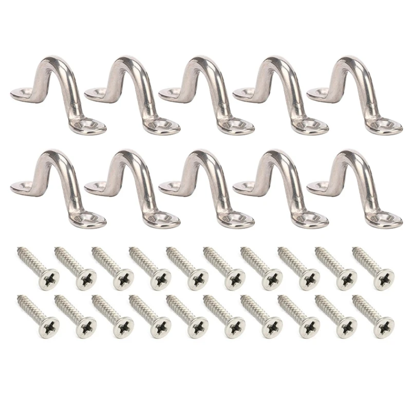 

8/10 шт., ручка 5 мм, проволока из нержавеющей стали, ремешок для глаз, лодка, морской крючок для крепления крыла, навес, аксессуары для двигателей