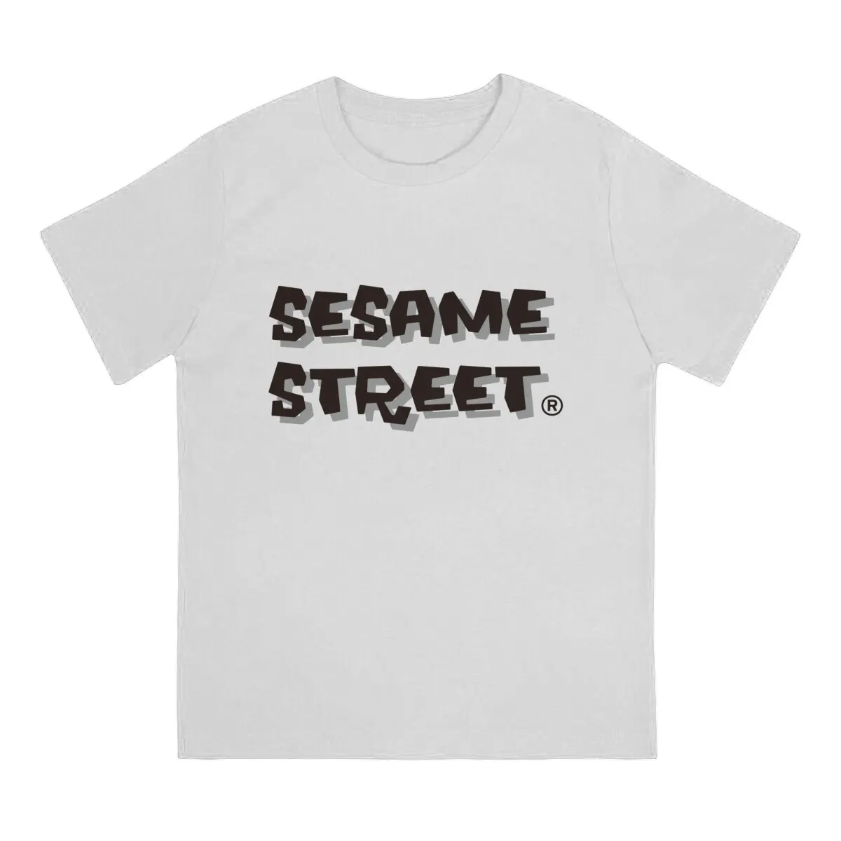 Men Sesame Streets T-Shirt Crewneck Cotton Style  Hipster Ofertas O Neck Graphic Tshirt