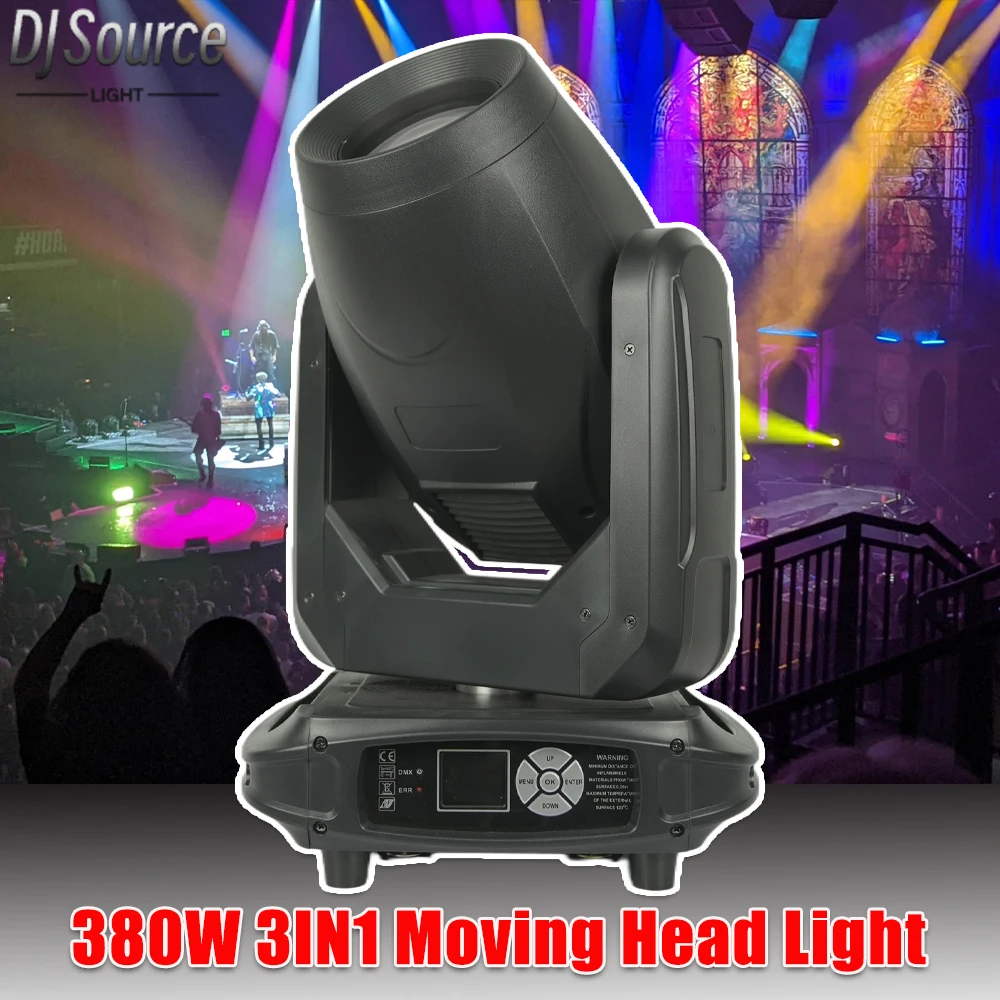 

High Power 380W 3IN1 Beam Spot Moving Head Light Beam Gobo Foucs Frost Stage Light DMX512 For DJ Show Wedding Event Stage Effect