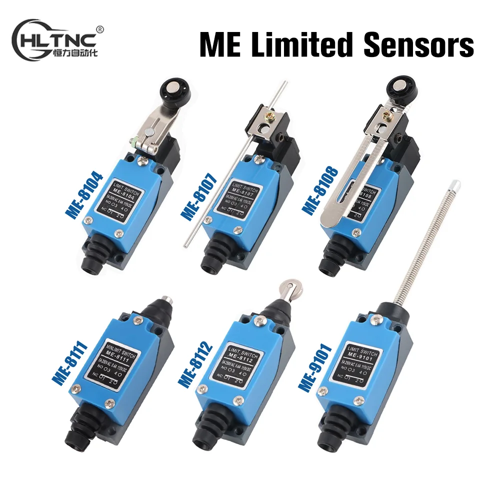 ME ME8108 8104 8111 8112 8122 8166 9101 CNC Limit Switch Rotary Adjustable Roller Arm Mini Limit Sensor TZ-8108 AC250V 5A NO NC