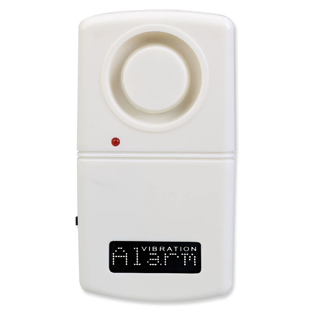 Vibration Alarm 120db Wireless Burglar Alarm White Wireless Sensor Waring Siren