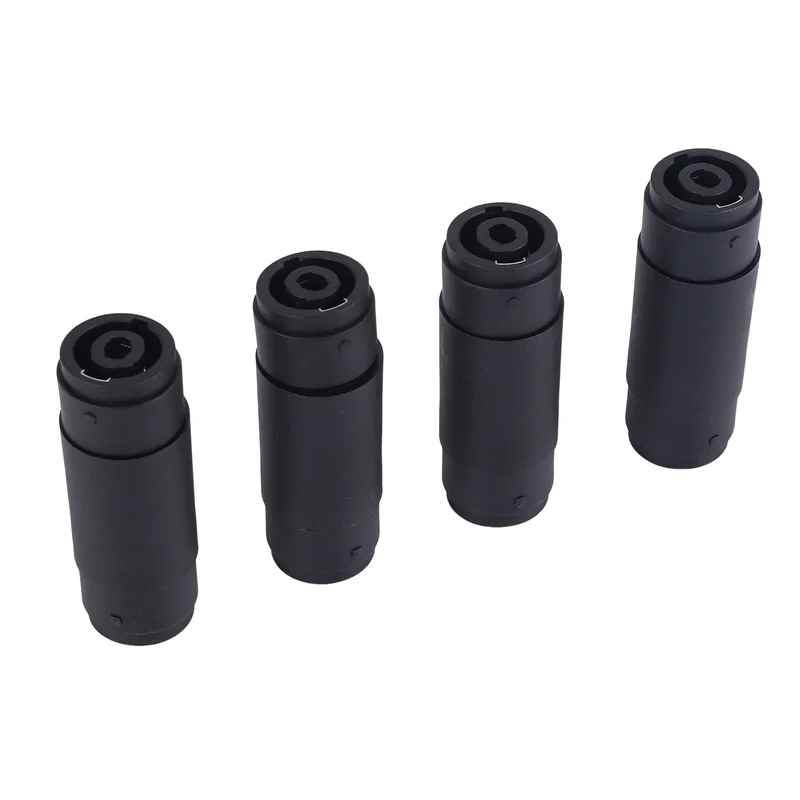 4Pin Speaker/Amp Speakon Female To Female Plug Jack Straight Coupler Cable Connector (4 Pack)