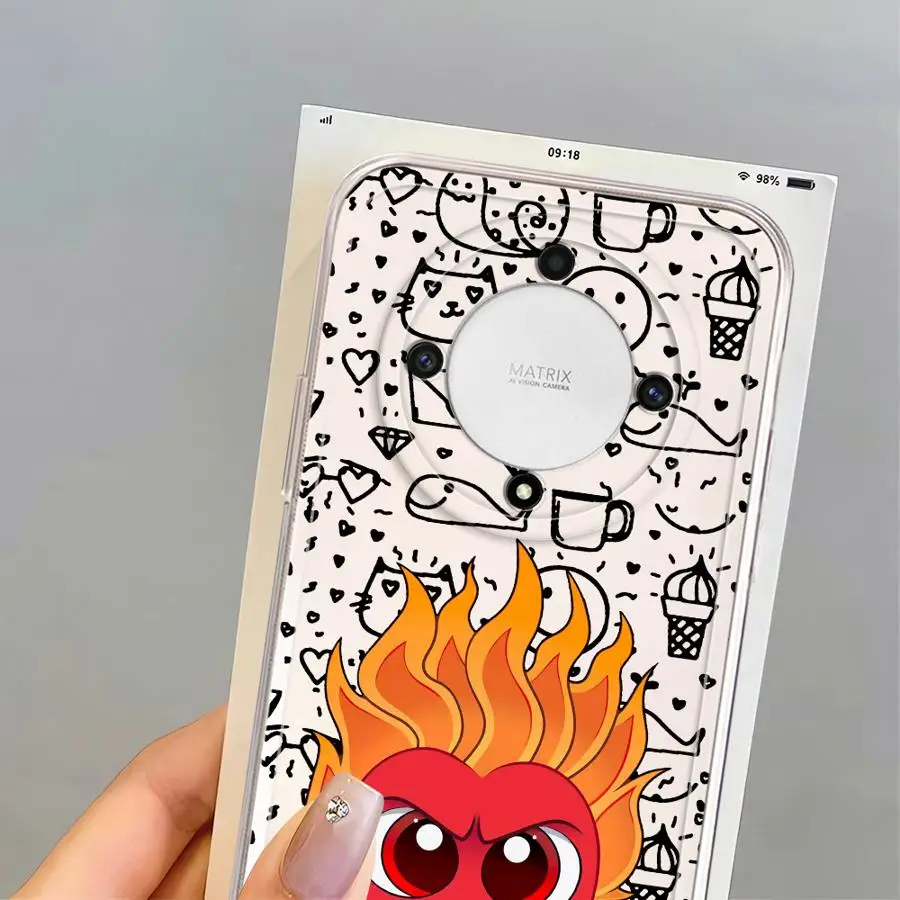 Soft Cover Case for Honor X9b 90 Lite X8b X8a X7b X8 X9a Disneys Inside Out