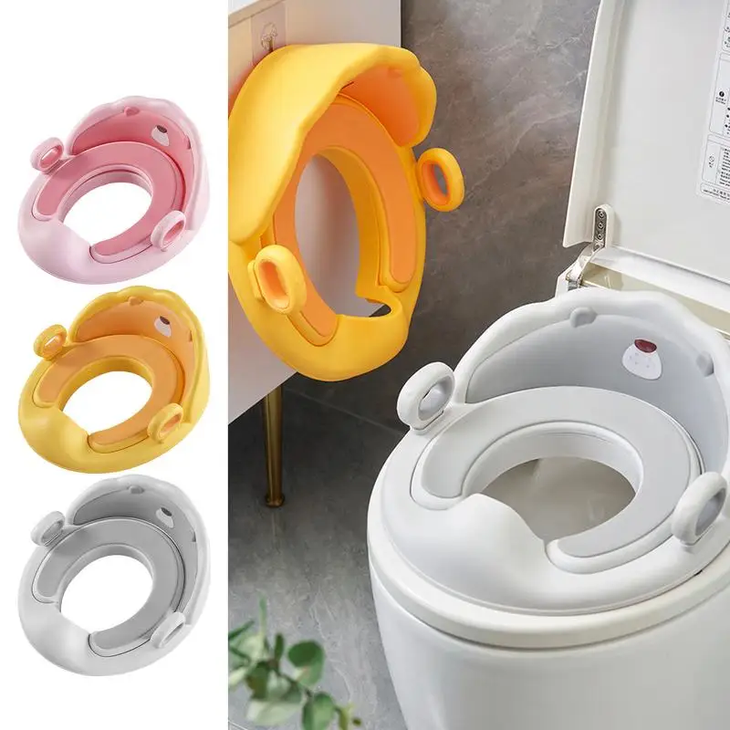 

Potty Training Seat Non-Slip Travel Baby Toilet Pot Squaty Potty Urinal Child Potty Training Seat For Round & Oval Toilets