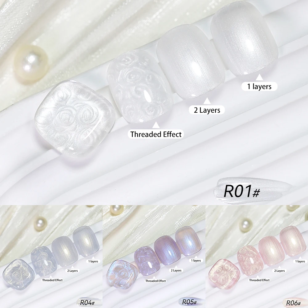 NAILCO 15ML Thread Shell Nail Gel Polish Colorful Pearl Shell Vernis Semi Permanent Soak Off UV DIY Design Nail Art Varnish New